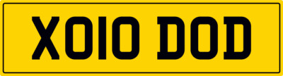 X DOD   DODD DODDS DD D O'D XL NUMBER THEME PRIVATE REGISTRATION PLATE XO10 DOD