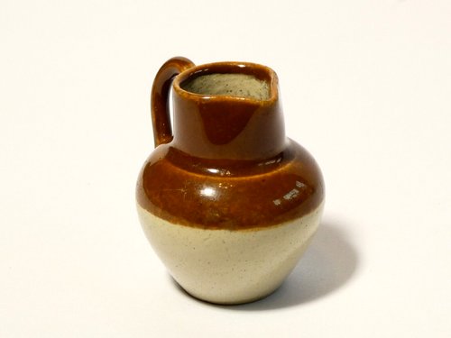 Antique Vintage Miniature Stoneware Jug 40mm tall - cute! DOLLS HOUSE or SAMPLE - Picture 5 of 8