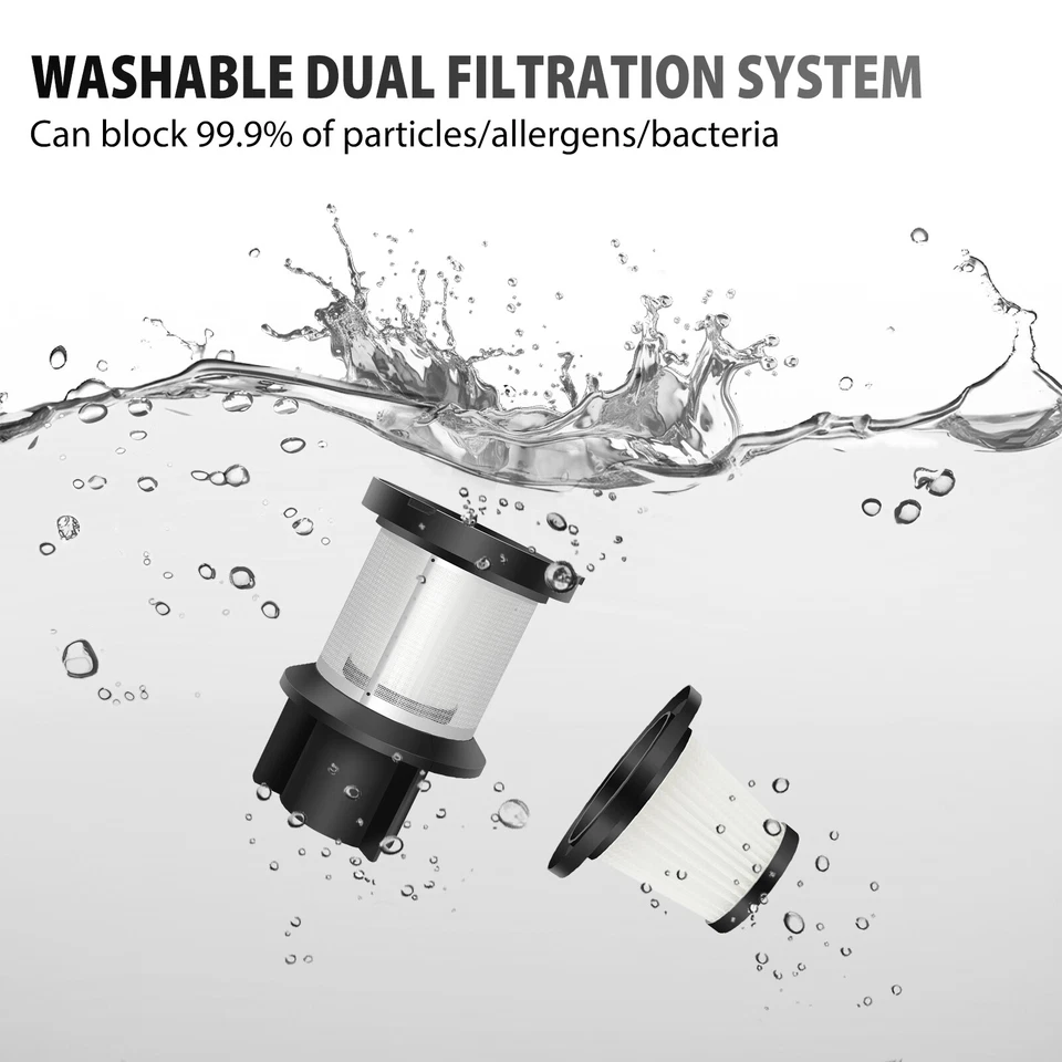 6000W Cordless Vacuum Cleaner Hoover Upright Lightweight Handheld Bagless Home - Image 4 of 4