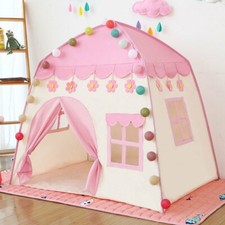 Kids Play Tent Indoor Outdoor Playhouse Teepee Castle Tent Toy Girls Boys Gift