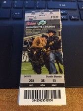 2015 COLORADO BUFFALOES VS MASSACHUSETTS TICKET STUB 9/12 COLLEGE FOOTBALL 