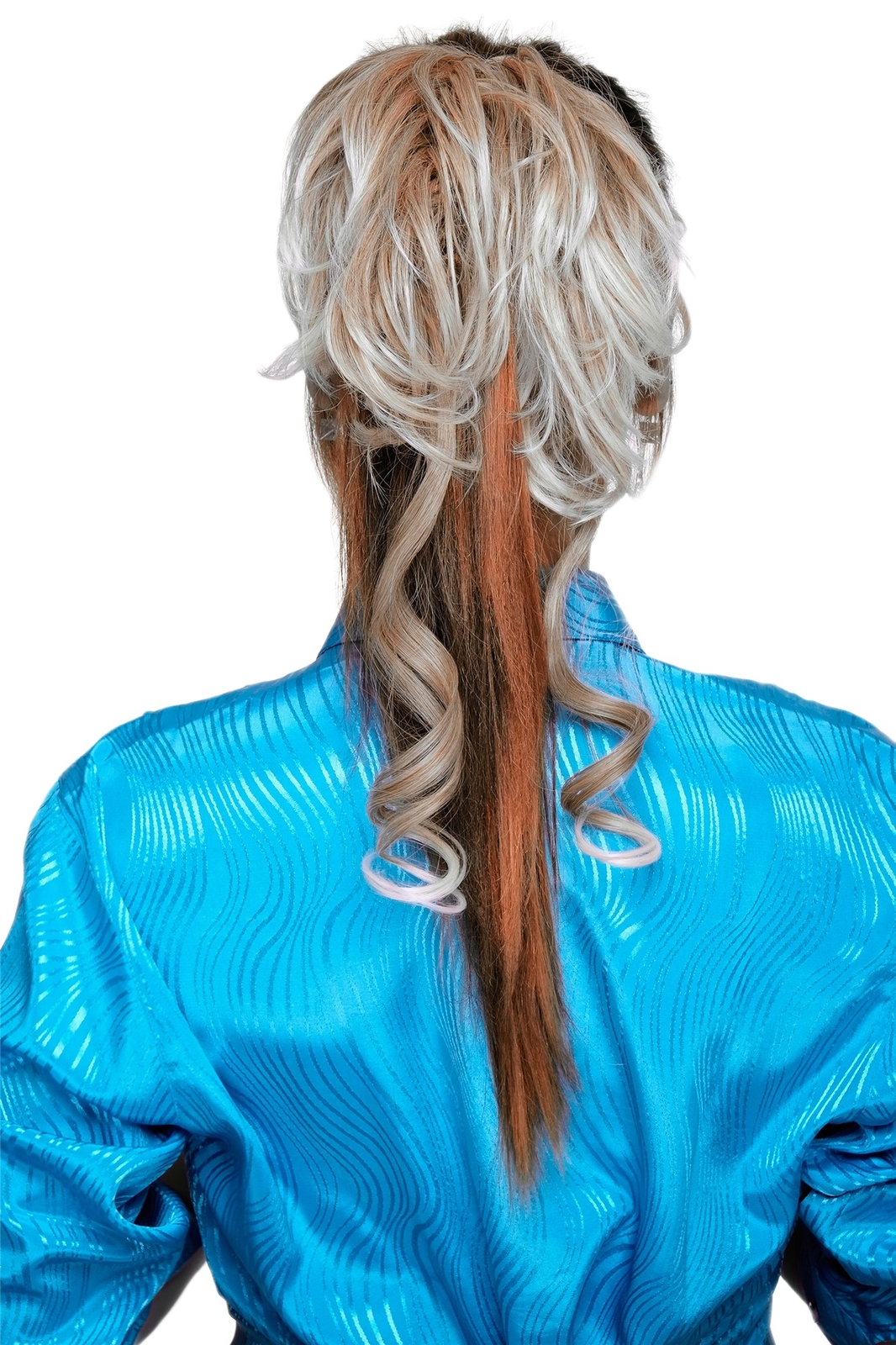 Hairpiece Scrunchy Hair Rose Comb Voluminous Curly Blonde Mix YZF3072HT-27T613