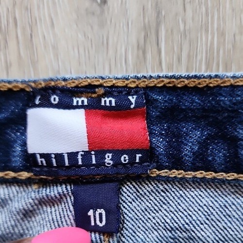 Y2K 90s Tommy Hilfiger Girls Classic Blue Mid Calf Denim Skirt Size 10 - Picture 4 of 7