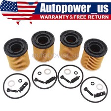 4Pcs High Quality Oil Filter Pack With Seals for 2022 Hyundai Tucson Hybrid 1.6L