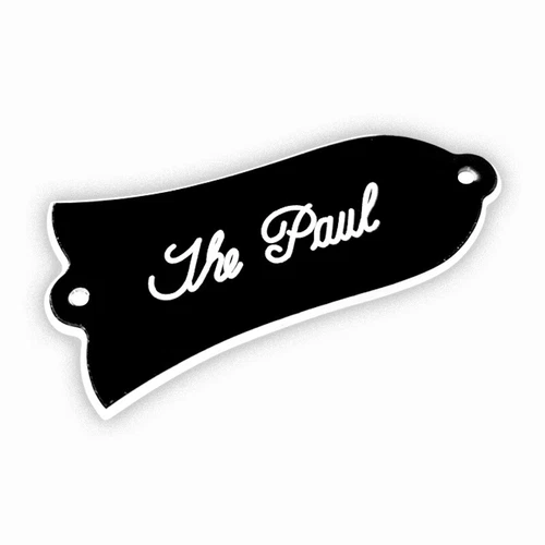 Parts For US Gibson Les Paul 'the Paul' TRUSS ROD COVER PLATE , 2Ply Black