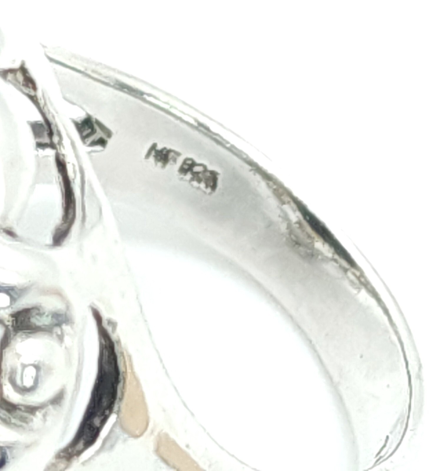 Sterling Silver Statement Ring with Black Stone S… - image 7