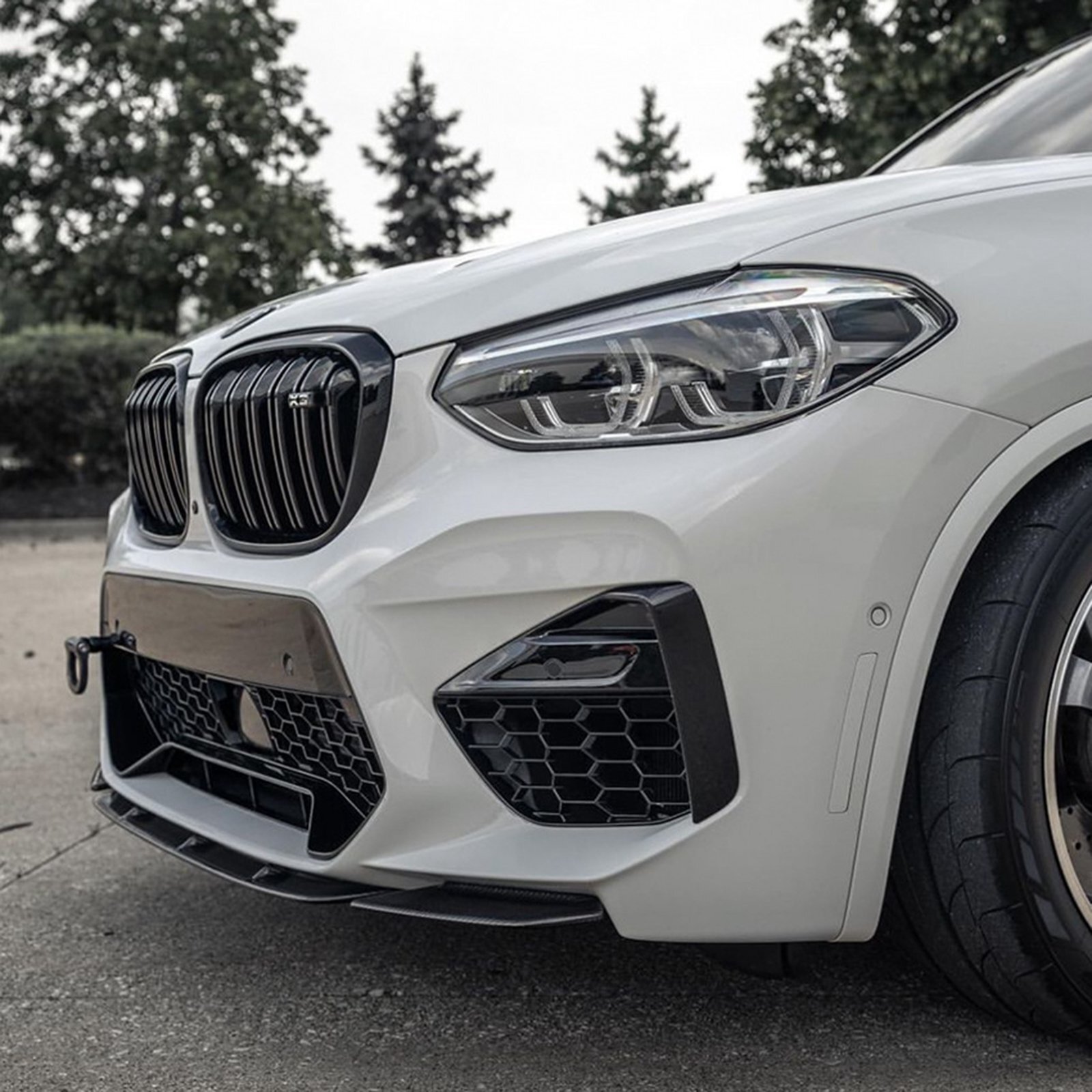 Glossy Black Front Bumper Lip Splitter For BMW X3M X4M F97 F98 Pre ...