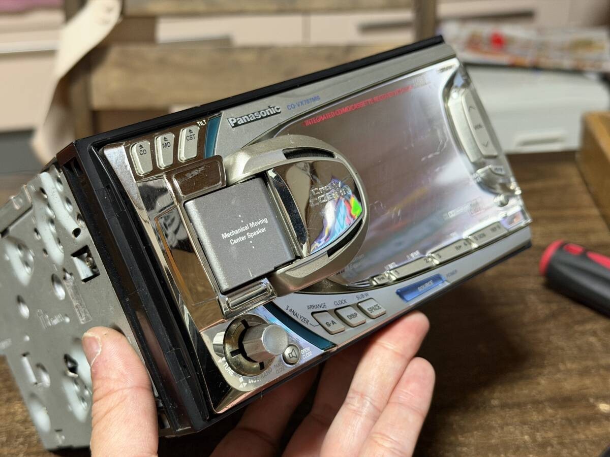 Panasonic CQ-VX707MSD Cassette CD MD Audio Player Deck 2DIN Japan
