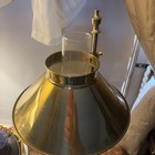 Vintage Paris Istanbul Orient Express Brass Claw Foot Adjustable Lamp Complete — photo 6