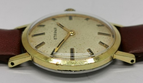 Vtg 1960 Eterna Gold Plated 17 Jewel Slimline Gold Plated Ladies Watch Cal 1435K - Picture 6 of 17