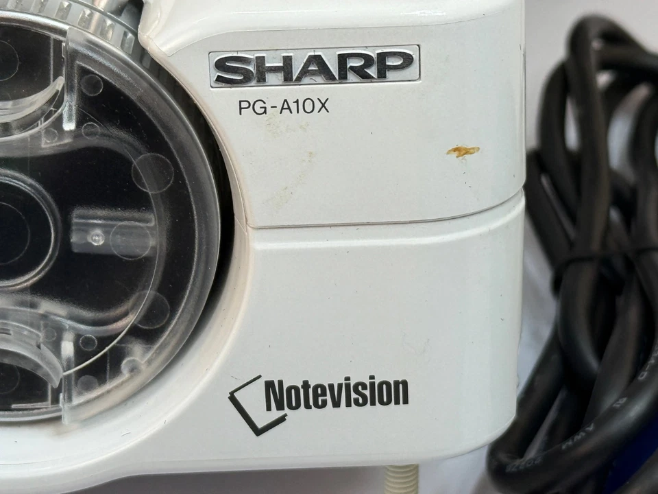 Sharp PG-A10X Projector, Cables, Clicker, Extra Lamp, and case - Image 3 of 3