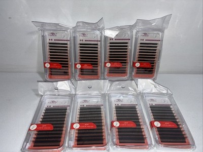8 New Trays 4DW 0.07D Fan Lashes Extensions,8-14mm Mix, Eyelashes 