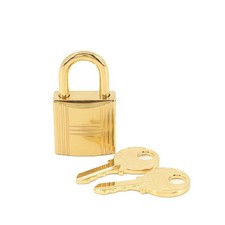 HERMES Cadena Lock Key Set Gold 90293308