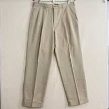 Polo Ralph Lauren Pleated Khaki Tan Chino Pants Size 34x31