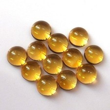 Natural Citrine Round Cabochon 3mm To 10mm Lo...