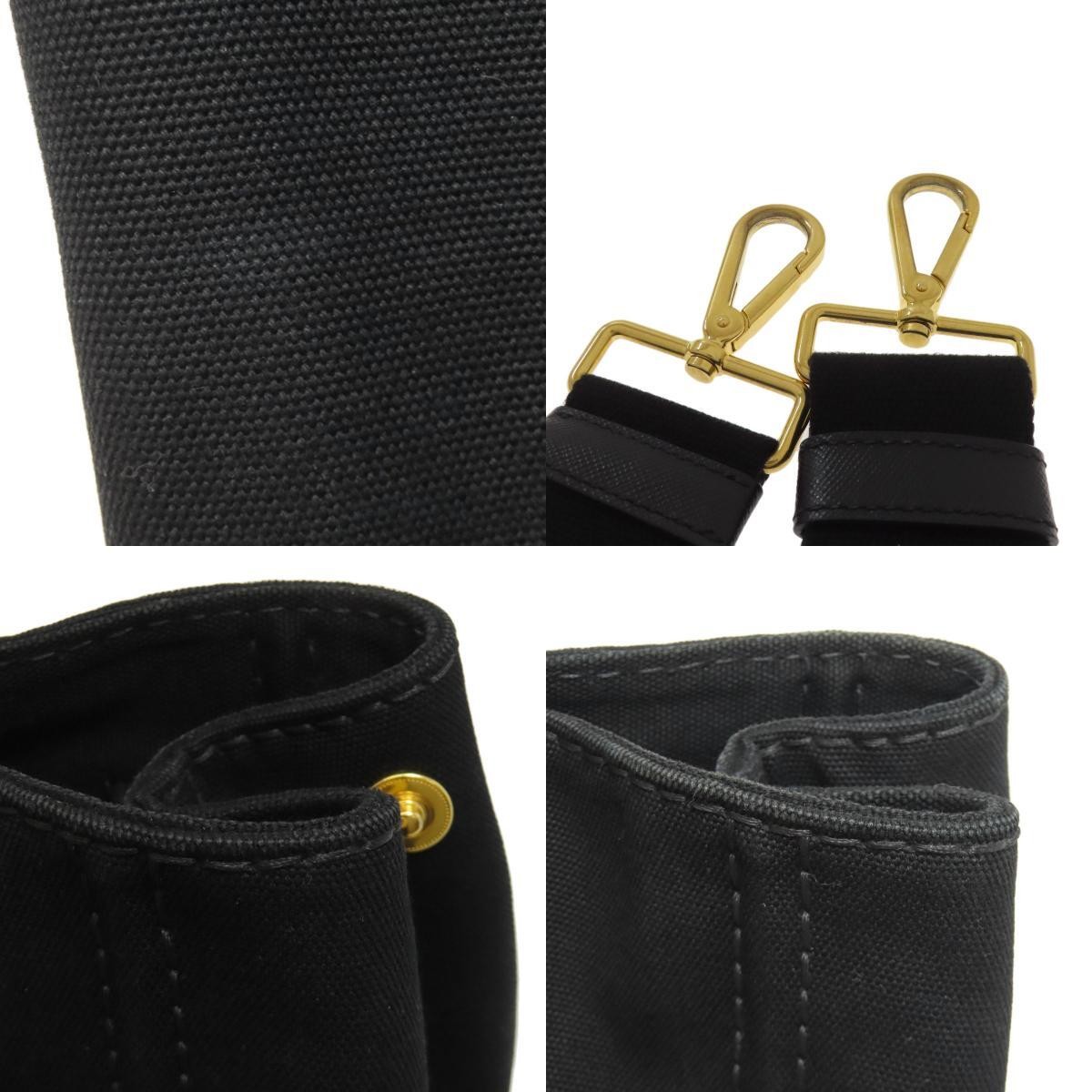 PRADA Canapa 2WAY Handbag Canvas Ladies Used from japan thumbnail 7
