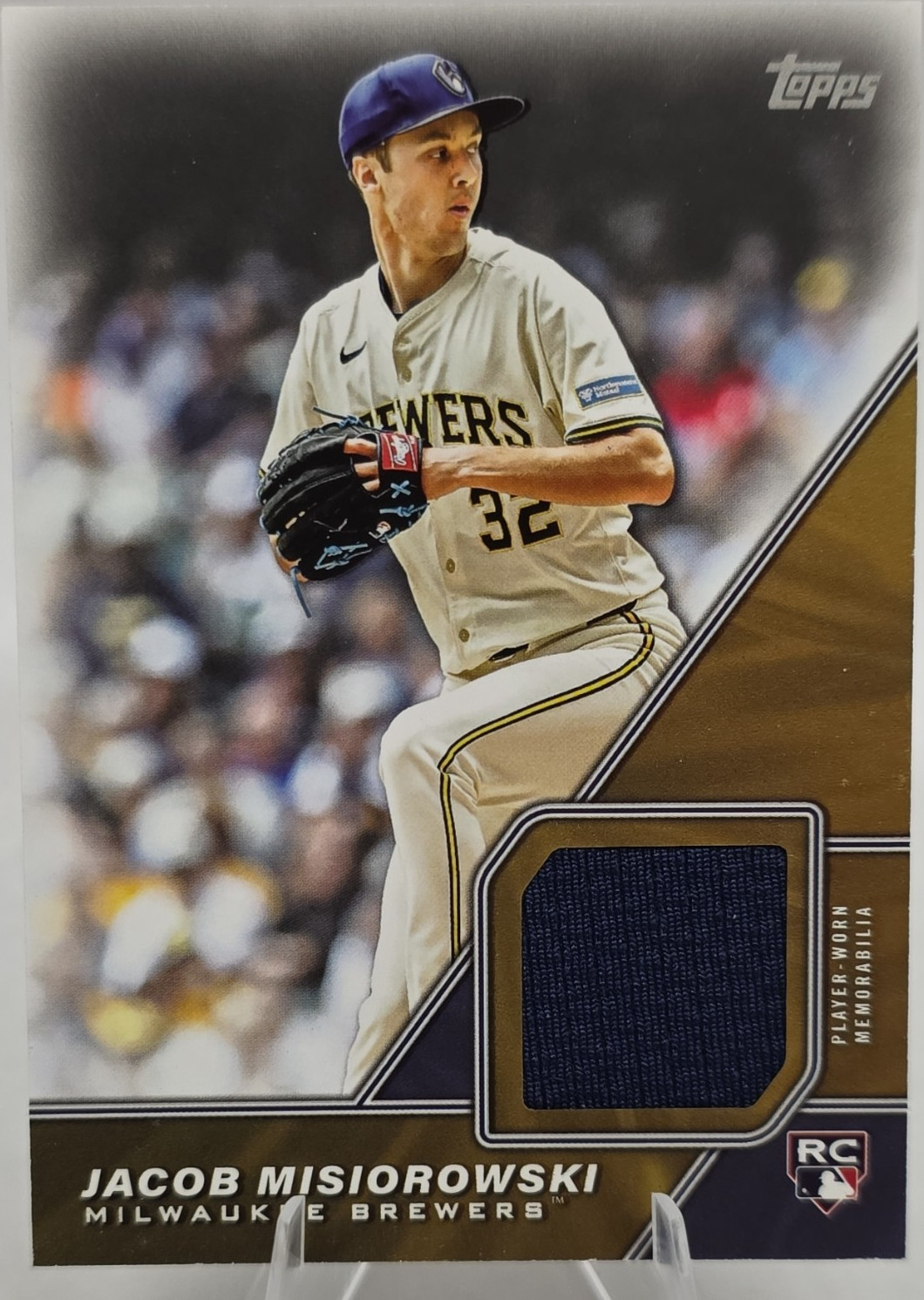 2026 Topps Major League Material Relic Jacob Misiorowski Brewers RC