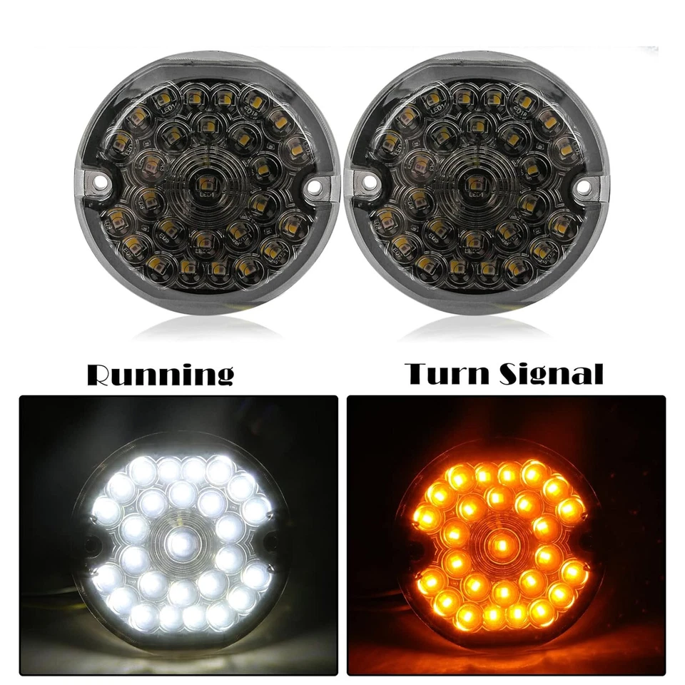 Luzes de seta dianteiras LED 1157 3-1/4" para Harley Heritage Softail Classic - Imagem 2 de 4