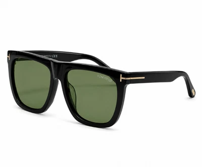 Tom Ford Morgan Gafas de sol FT0513 Negro/Verde 57-16-145mm Con Estuche Nuevo - Imagen 1 de 4