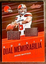 2018 Absolute Baker Mayfield Rookie Dual Memorabilia Player Worn Patch #RDM-BM