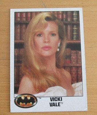 1989 BATMAN KIM BASINGER VICKI VALE FILM CINEMA DC COMICS KARTE NEU