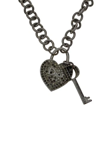 Collana donna Christian Dior in argento con top usata