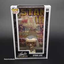 Funko Pop! Cubierta de cómic con estuche: Marvel - Stan Lee #01 pequeña lágrima en caja