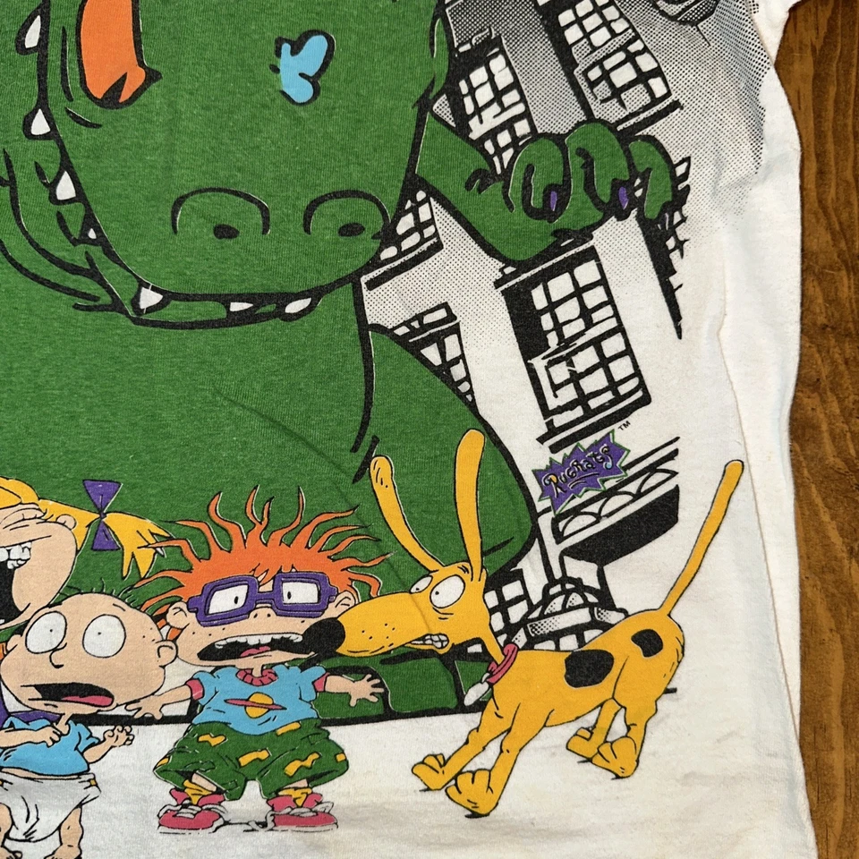Camiseta Rugrats Juvenil Talla L 10/12 Tommy Chucky Reptar Nickelodeon De Colección 1997 Foto 3 de 4