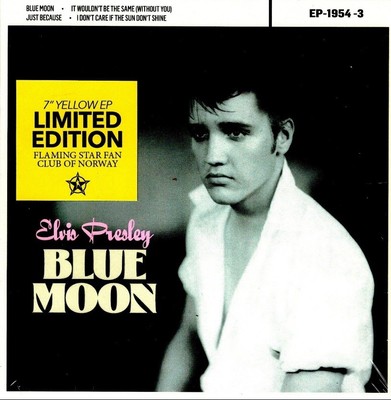 Elvis Presley - Blue Moon - EP YELLOW vinyl Limited Flaming Star Fanclub release