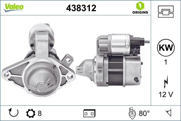 Valeo 438312 Starter FüR CitroËN Peugeot Toyota-image