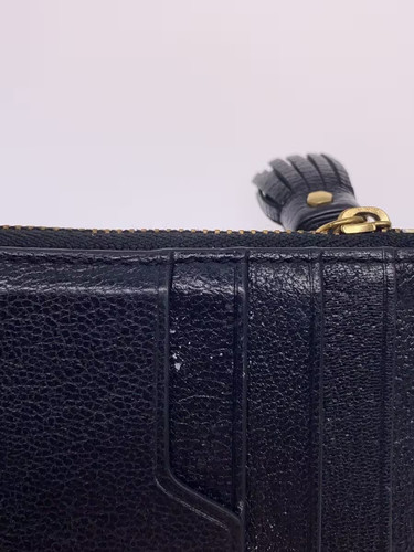 ANYA HINDMARCH Coin Case Leather Black Women's - Picture 5 of 6