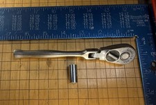 Vintage Cornwell Trf4a 14 Flex Head Ratchet T0202 Deep Socket Usa Lot Works Vintage Cornwell Trf4a 14 Flex Head Ratchet T0202 Deep Socket Usa Lot Works