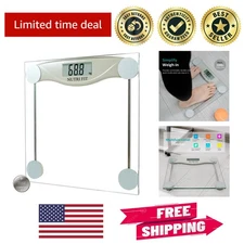 Skinny Grayish Green Digital Scale - 330lb Limit, Step-On, and Smart Display