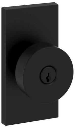 Baldwin EN.CON.CFR Contemporary Single Cylinder Keyed Entry Door - Black