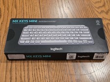 Logitech MX Keys Mini Kabellose Tastatur mit USB-Dongle (Hellgrau), Englisch - USA