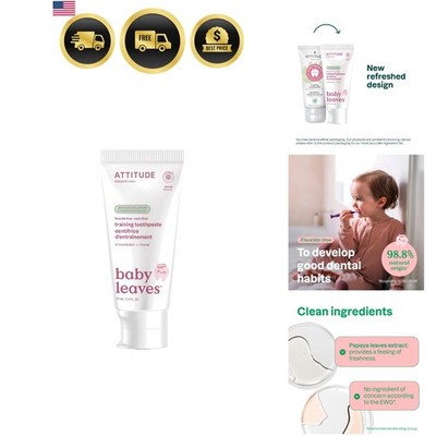 Baby and Child Fluoride-Free Training Toothpaste, Naturally Derived Ingredien...