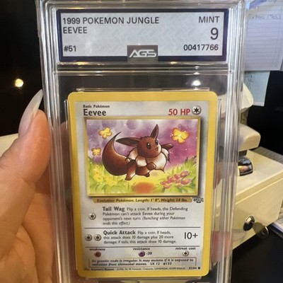 1999 Pokemon Jungle Eevee #51/64 Graded AGS 9 Mint | eBay