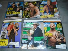 6 WWE Smackdown Magazines 2000's VG Benoit RVD JBL Angle Giant Taker 