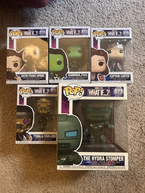 Funko Pop Marvel What If? 870-874 Collection