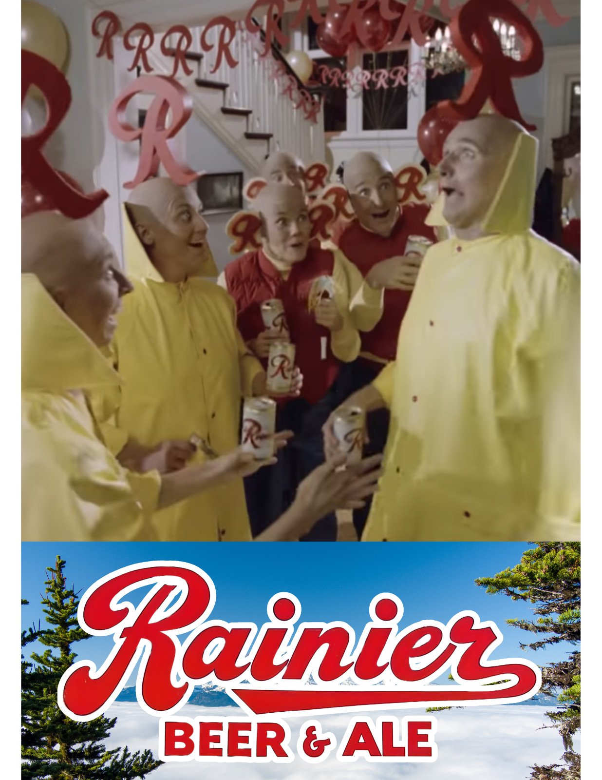 Rainier Beer Funny Metal Sign Vintage Style Wall Decor Beer bar Sign Read Des