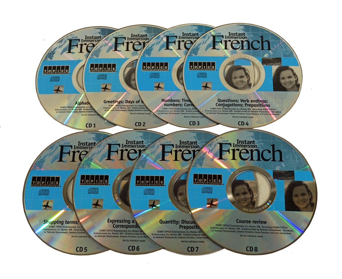 Learn to Speak French Language 8 Audio CD Set and 180 page Reference ...