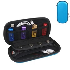 Digital Gadget Case Waterproof Memory Card Case Double Layers All-in-One Blue