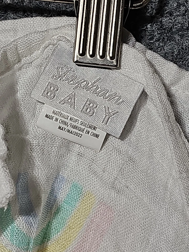 Manta de bambú Stephan Baby - Pequeño milagro pastel arco iris lunares 45" Foto 4 de 4