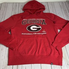 University Georgia UGA 2021 National Championship Sweatshirt Hoodie Mens Medium