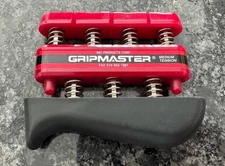 GRIPMASTER Medium Tension Hand Exerciser Grip Strengthener for Guitar Players