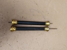 columns PILLARS Antique mantle FRENCH clock BRASS and iron reeded clockmakers