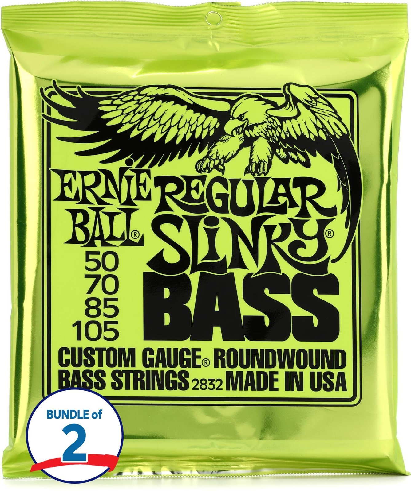 Ernie Ball Regular Slinky Bass в 2-х упаковках