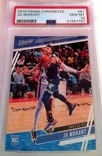 JA MORANT 2019 ROOKIE PSA 10 PANINI CHRONICLES #61 PARALLEL RC 🏀 🔥 ⬆️ (NJC)