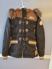 NWT PICTURE Recycled Products Boys JUNO Down Winter Jacket Black MEDIUM
