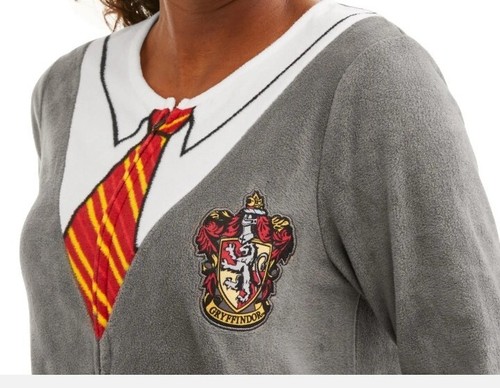 New Harry Potter Costume Union Suit Pajamas with Cape Womens Small 4/6 - Picture 2 of 4
